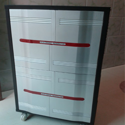 Sheet Metal Double Battery Inverter Trolley